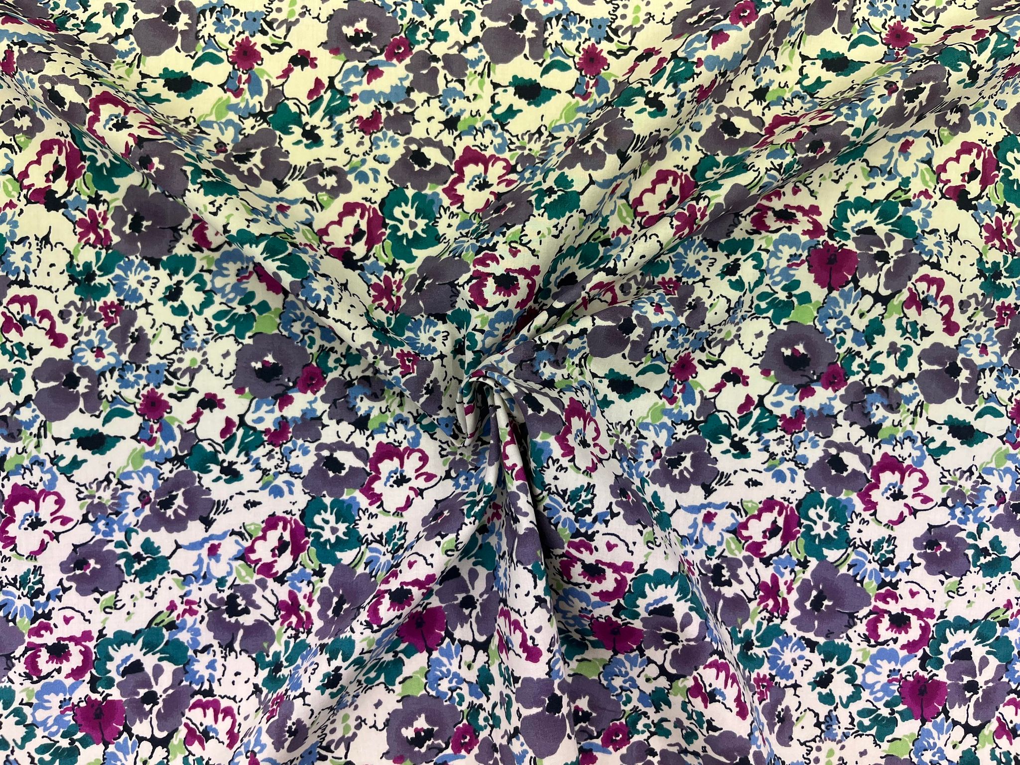 Pima Cotton Lawn Multi Flowers